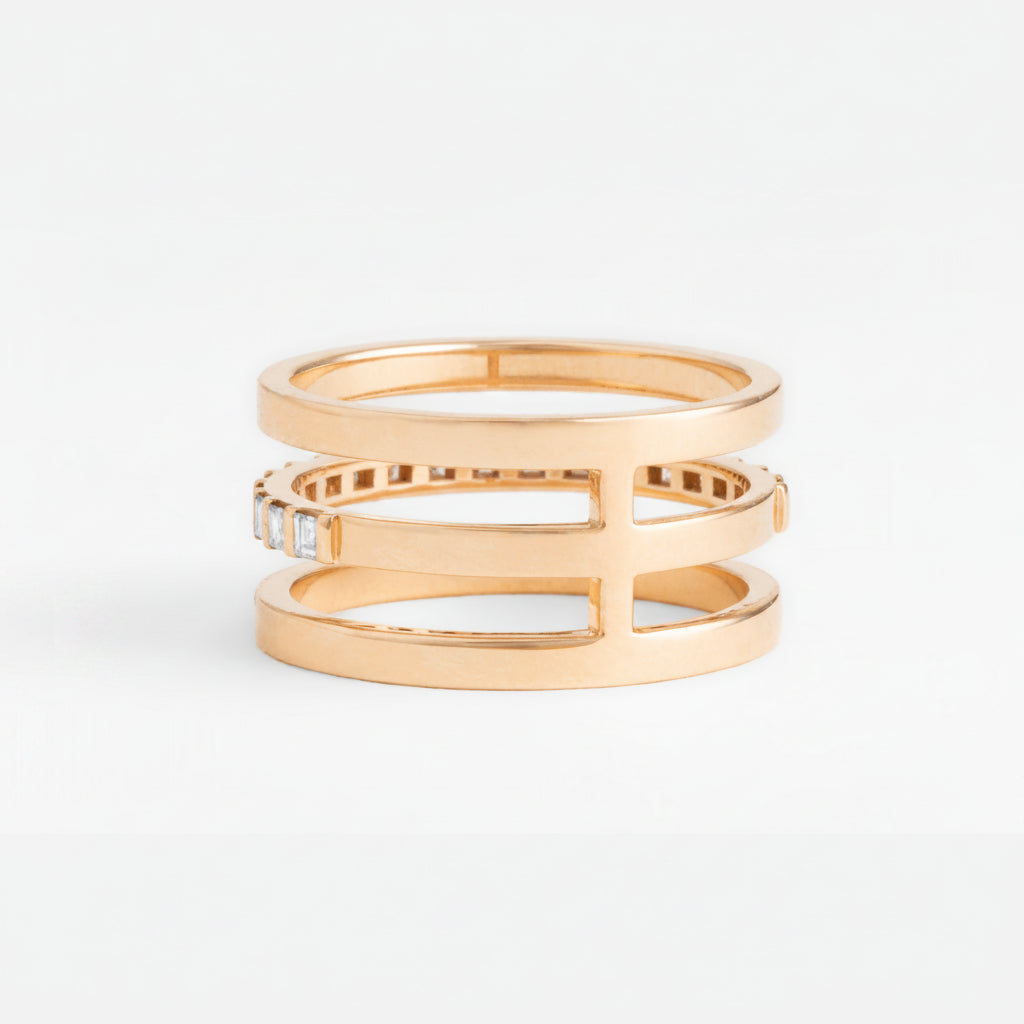 The Three-rows Ring