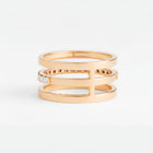 The Three-rows Ring
