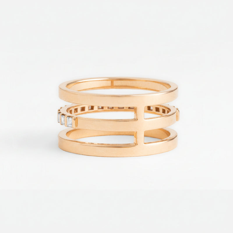 The Three-rows Ring