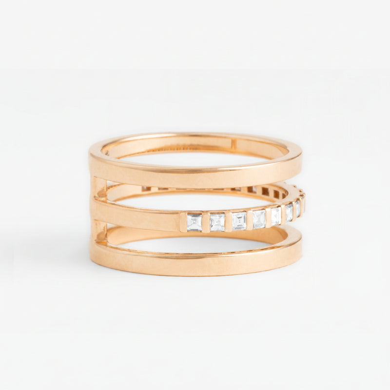 The Three-rows Ring