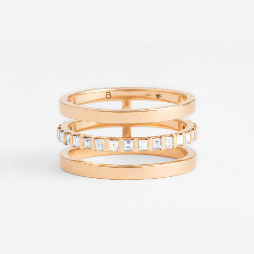 The Three-rows Ring