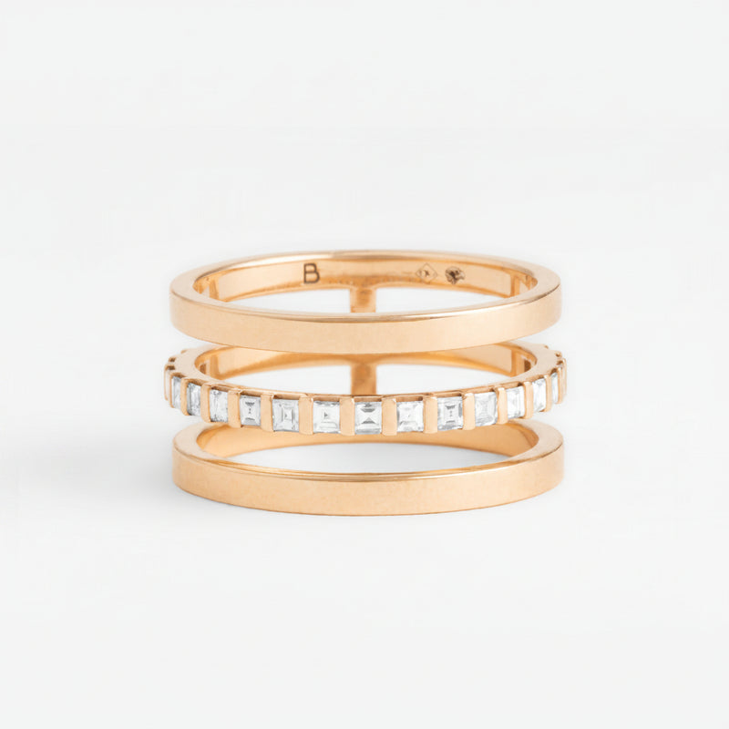 The Three-rows Ring
